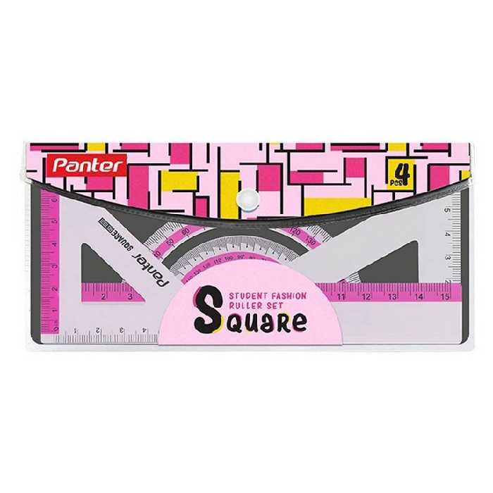ست 4 تکه نقاله، گونیا، خط کش فلزی پنتر Panter مدل RS1921