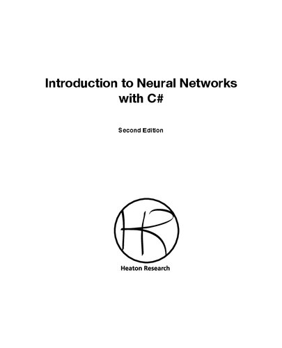 خرید و دانلود نسخه کامل کتاب Introduction to Neural Networks for C#