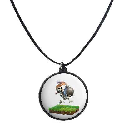 گردنبند پرمانه طرح clash کد pmb.26437مدل دو طرفه