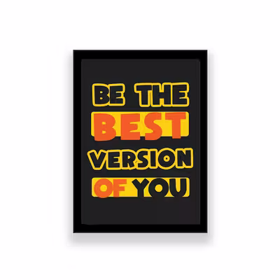 تابلو طرح انگیزشی مدل be the best version of you 
