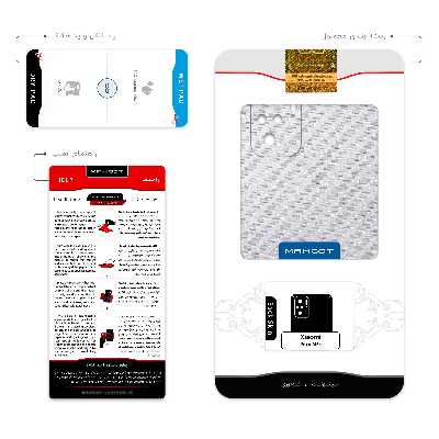 برچسب پوششی ماهوت مدل Steel-Fiber مناسب برای گوشی موبایل شیائومی Poco M5s