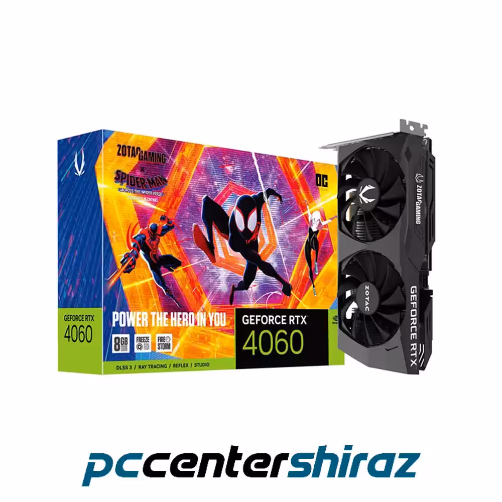کارت گرافیک زوتک مدل ZOTAC GAMING GeForce RTX 4060 SpiderMan 8GB