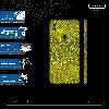 برچسب پوششی ماهوت مدل Yellow Snake Skin-FullSkin مناسب برای گوشی موبایل شیائومی Redmi 7