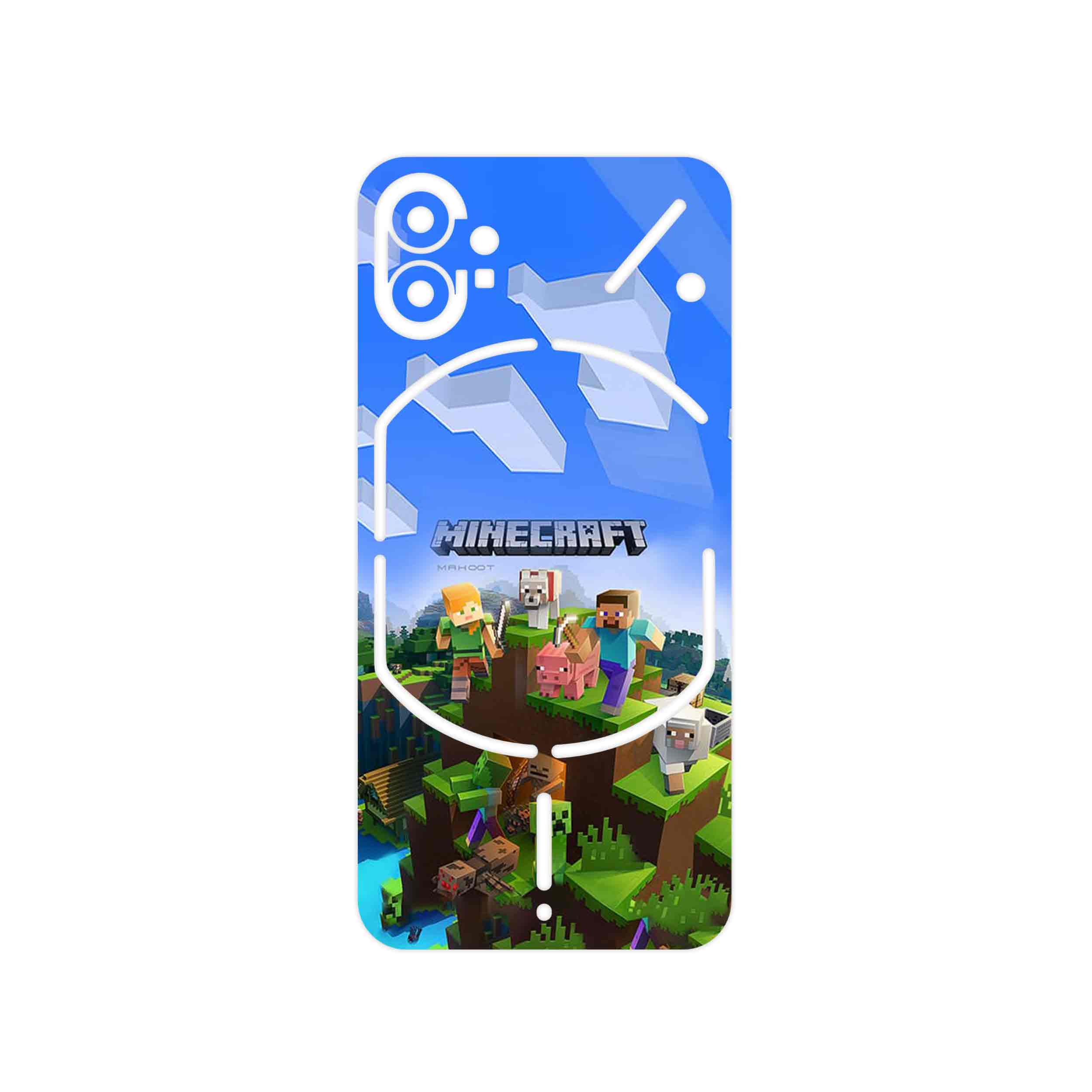 برچسب پوششی ماهوت مدل Minecraft_Game مناسب برای گوشی موبایل ناتینگ Phone 1