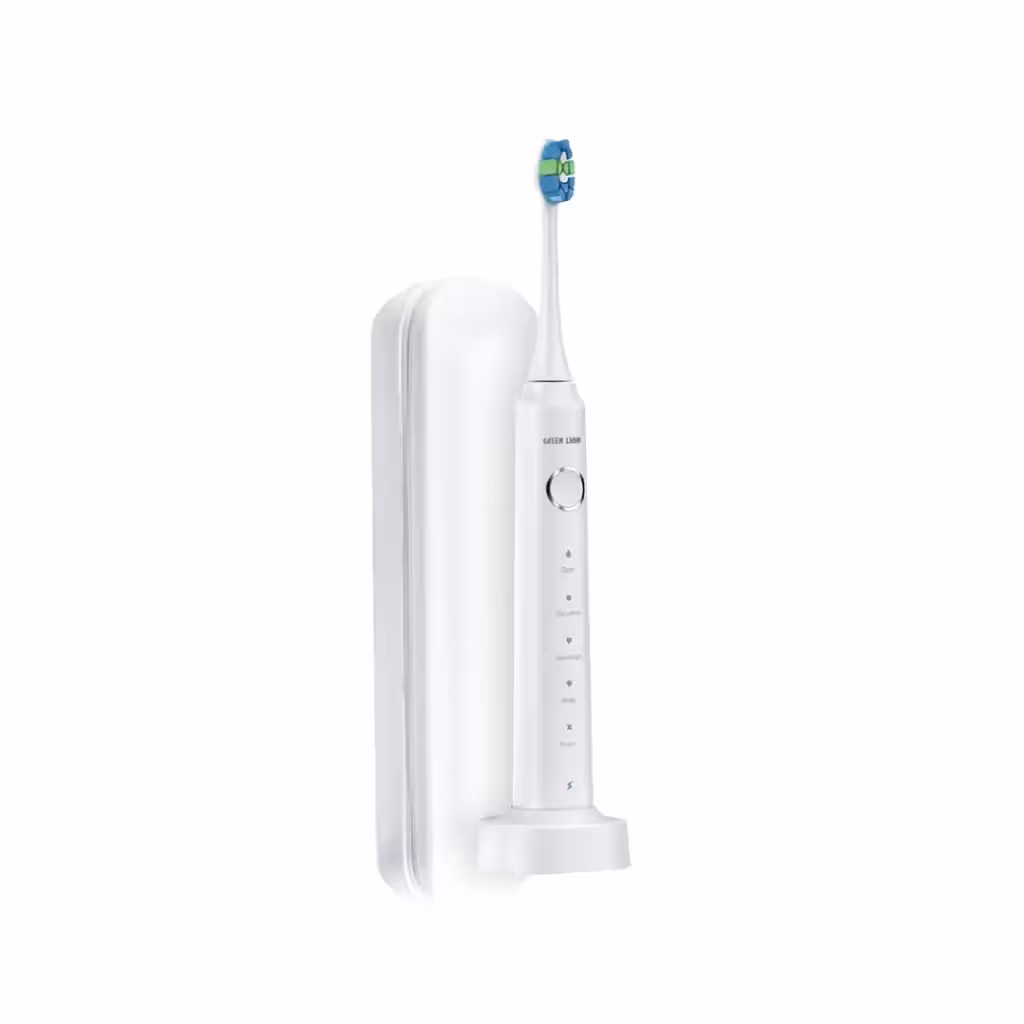 مسواک هوشمند گرین لاین مدل Green Lion Smart Brush Rechargeable Toothbrush GNSMBRSHWH