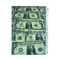 دفتر یاداشت 80 برگ مونارک مدل to do list طرح دلار کد M102 | چاوه