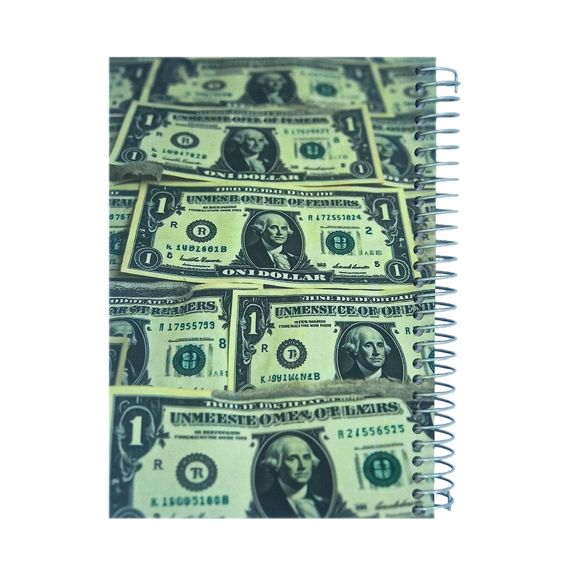 دفتر یاداشت 80 برگ مونارک مدل to do list طرح دلار کد M102 | چاوه