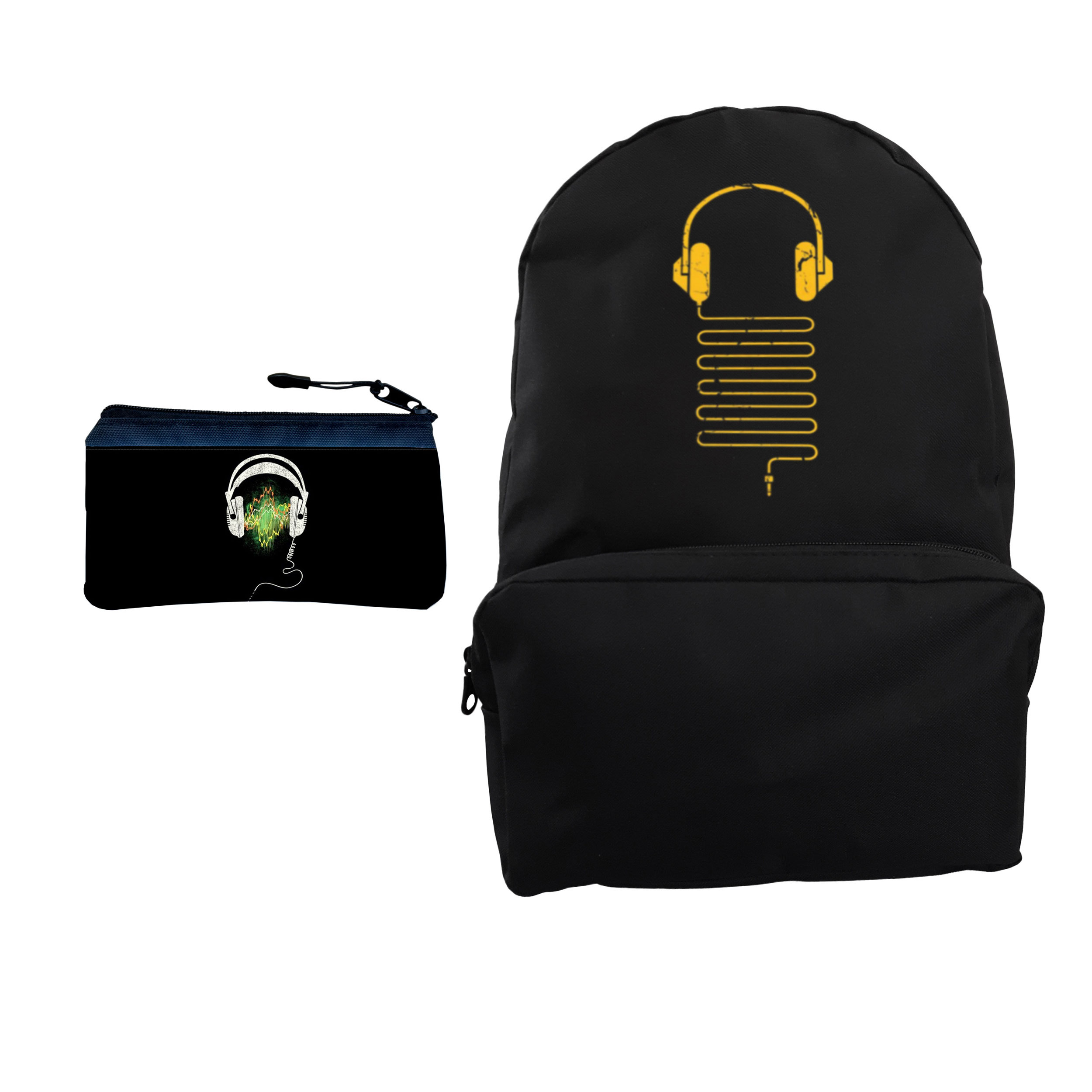 کوله پشتی مدل هدفون کد KP-2120 به همراه جامدادی