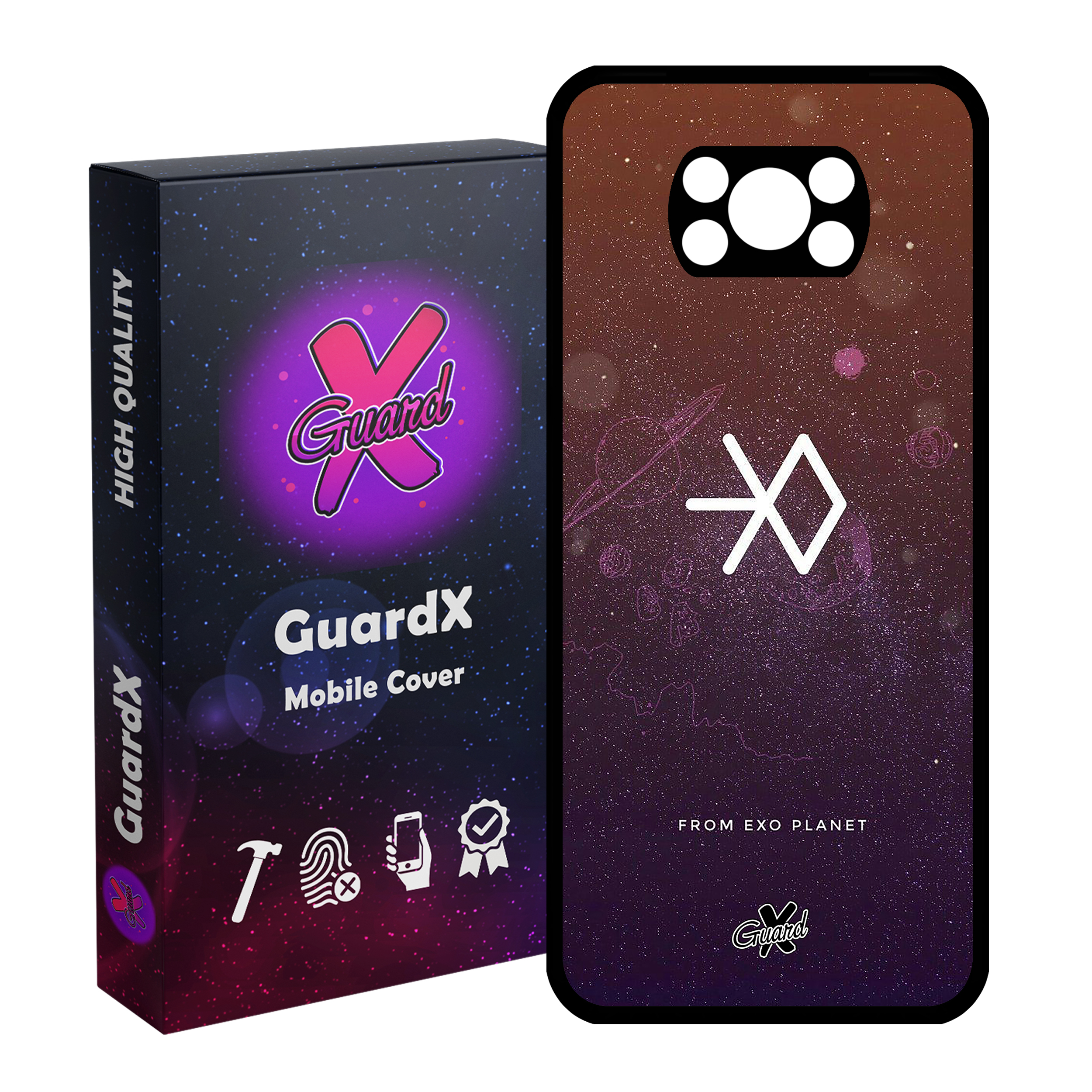 کاور گارد ایکس طرح Exo مدل Glass10021 مناسب برای گوشی موبایل شیائومی Poco X3 Pro