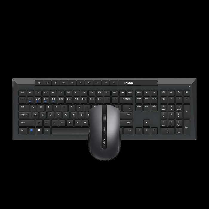 قیمت و خرید کیبورد و ماوس بی سیم رپو Rapoo 8210M Black فروشگاه گیمینگ تکاف