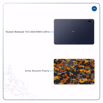 برچسب پوششی ماهوت مدل Army-Autumn-pixel مناسب برای تبلت هوآوی Matepad 10.4 2020 BAH3-L09