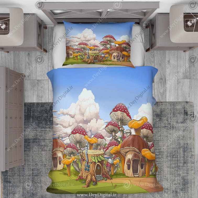 روتختی طرح کارتونی خانه های قارچی PK-4759
