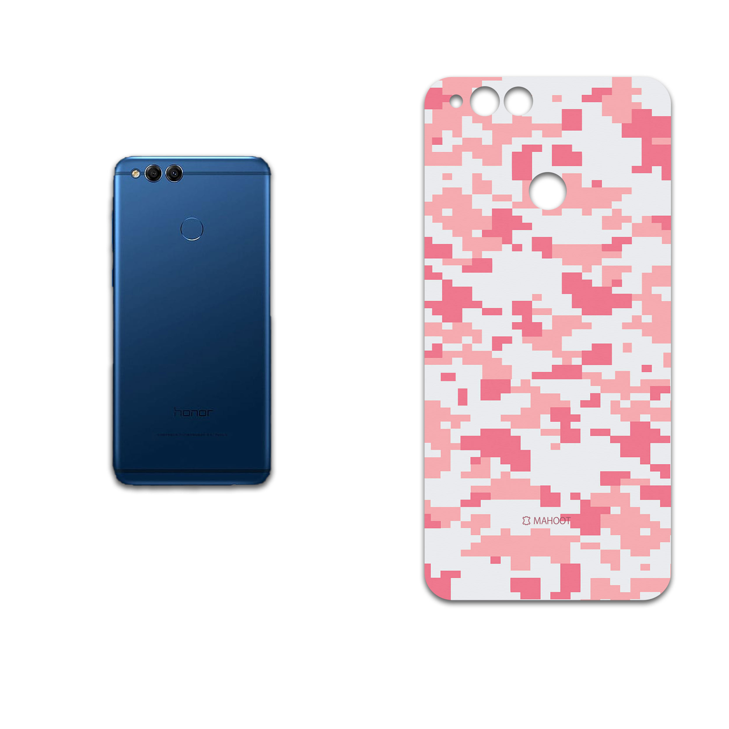 برچسب پوششی ماهوت مدل Army-Pink-pixel مناسب برای گوشی موبایل آنر 7X