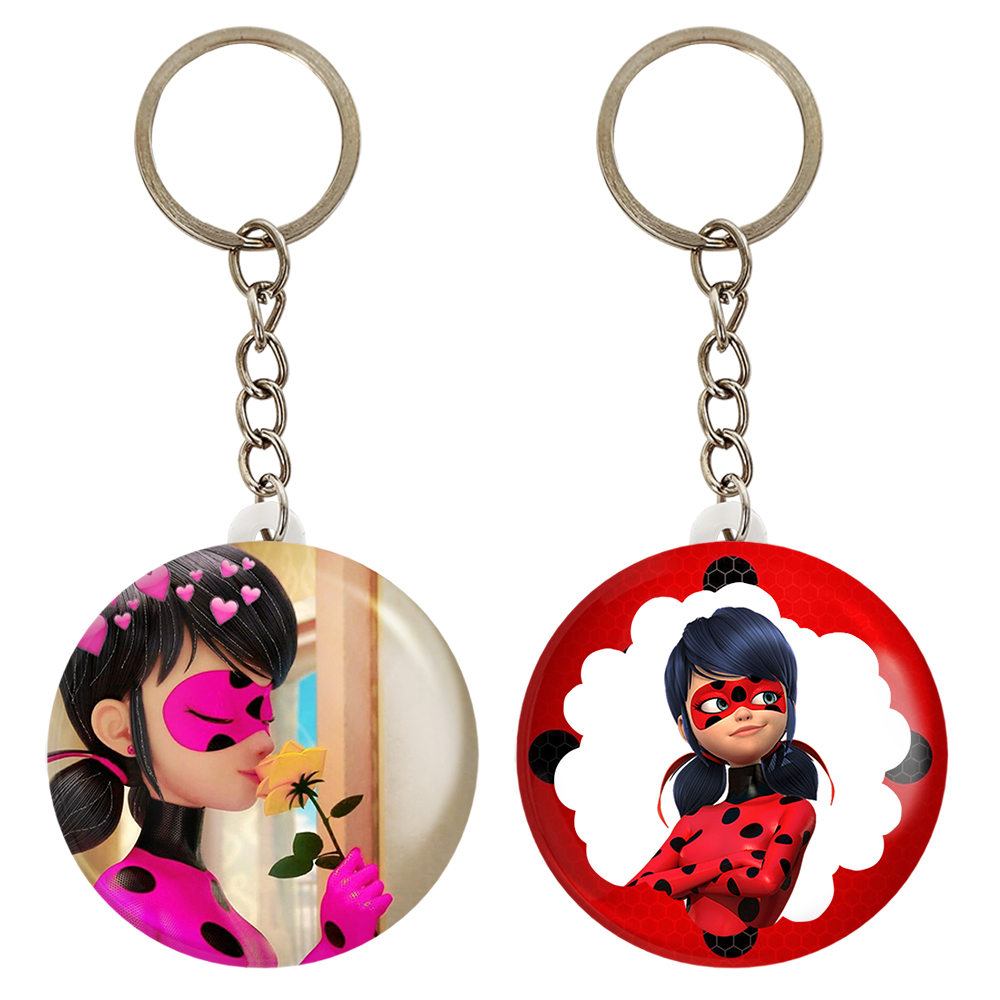 جاکلیدی خندالو مدل دختر کفشدوزکی کد 34463447 مجموعه 2 عددی