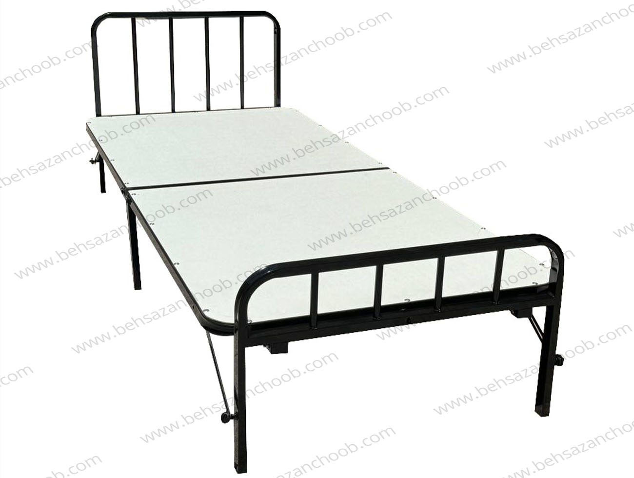 کفی تخت فلزی تاشو تاجدار ام دی اف دار base530