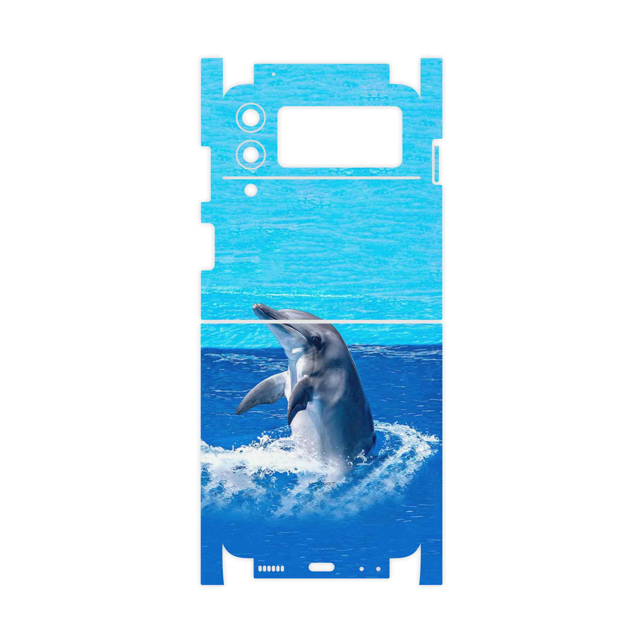 برچسب پوششی ماهوت مدل Dolphin-FullSkin مناسب برای گوشی موبایل سامسونگ Galaxy Z Flip3 5G