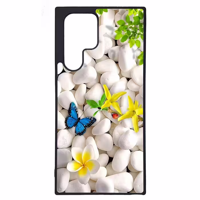 کاور طرح پروانه کد G-168 مناسب برای گوشی موبایل سامسونگ Galaxy S22 Ultra | دیجی قاب دونی
