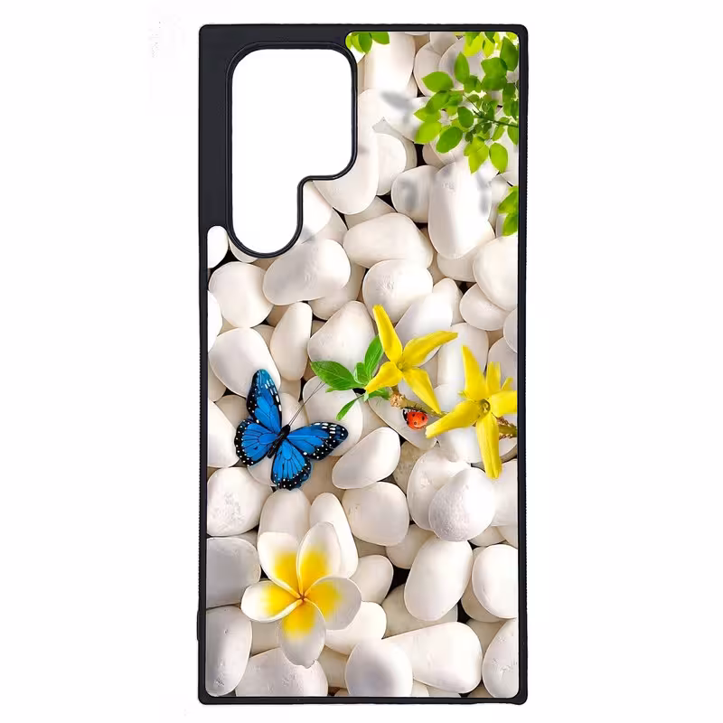 کاور طرح پروانه کد G-168 مناسب برای گوشی موبایل سامسونگ Galaxy S22 Ultra | دیجی قاب دونی