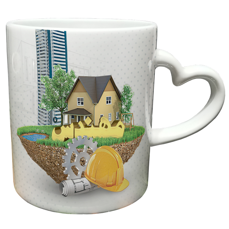 ماگ مدل دسته قلبی طرح مهندس کد 18