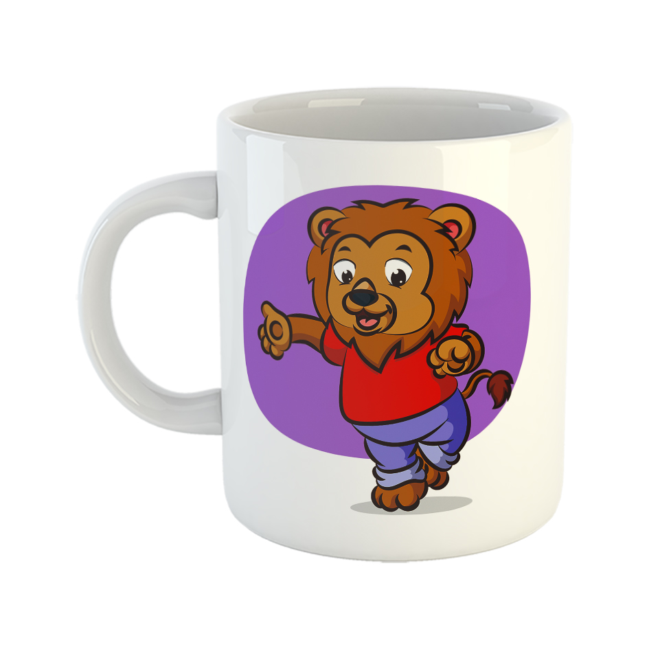 ماگ طرح شیر ورزشکار