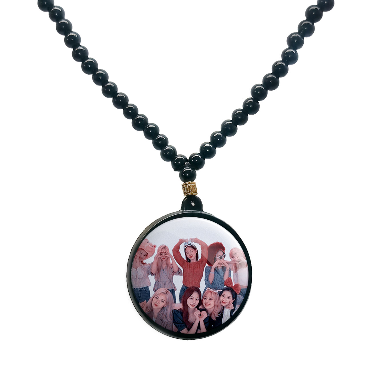 گردنبند پرمانه طرح تو ایس کد pmd.18311مدل دو طرفه