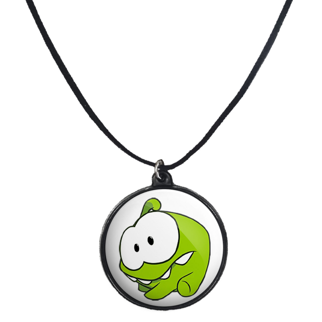 گردنبند پرمانه طرح om nom کد pmb.27637مدل دو طرفه