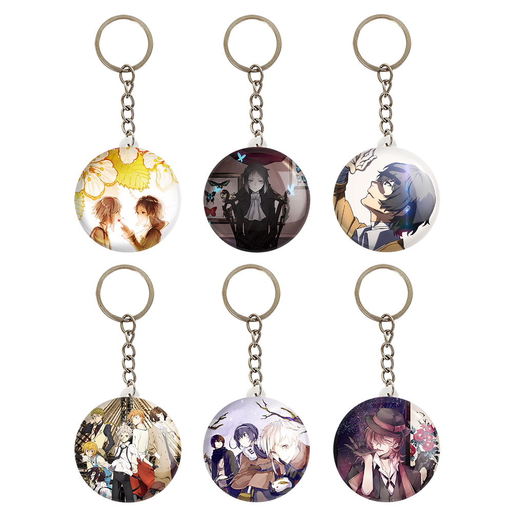 جاکلیدی خندالو مدل انیمه سگ های ولگرد بانگو کد 482B مجموعه 6 عددی