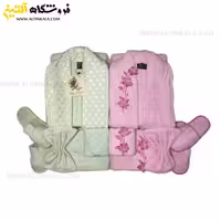 سرویس حوله عروس و داماد 12تکه گلدوزی برجسته ALTIN DENIZ