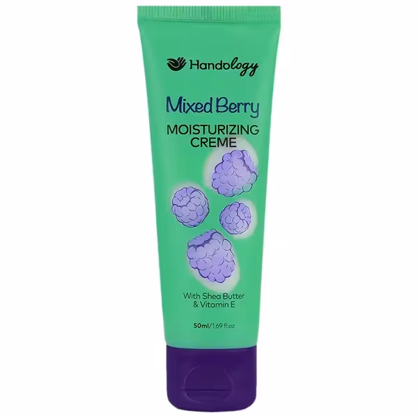 هندولوژی کرم آبرسان حاوی شی باتر و ویتامین E انواع پوست 50 میل MIXED BERRY میکس بری
