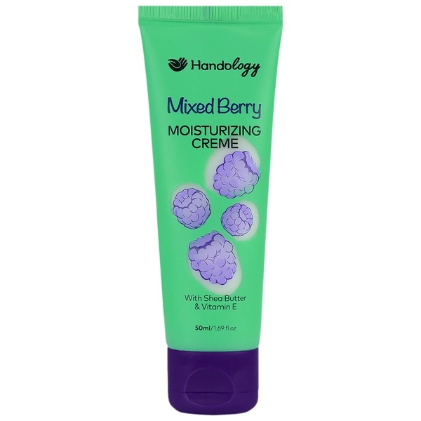هندولوژی کرم آبرسان حاوی شی باتر و ویتامین E انواع پوست 50 میل MIXED BERRY میکس بری