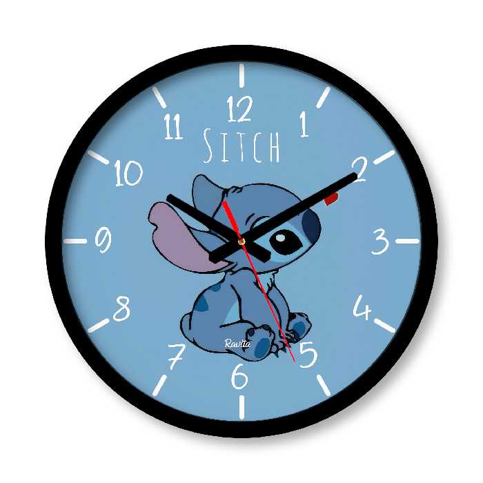 ساعت دیواری بزرگ راویتا طرح استیچ کد 3606