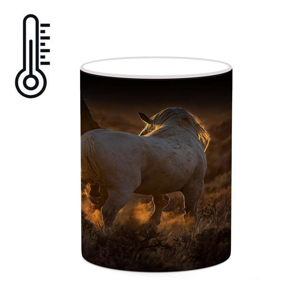 ماگ حرارتی کاکتی طرح اسب مدل mgh24313