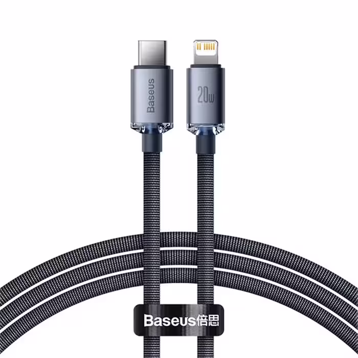 کابل USB-C به لایتنینگ باسئوس مدل Crystal Shine طول 2 متر