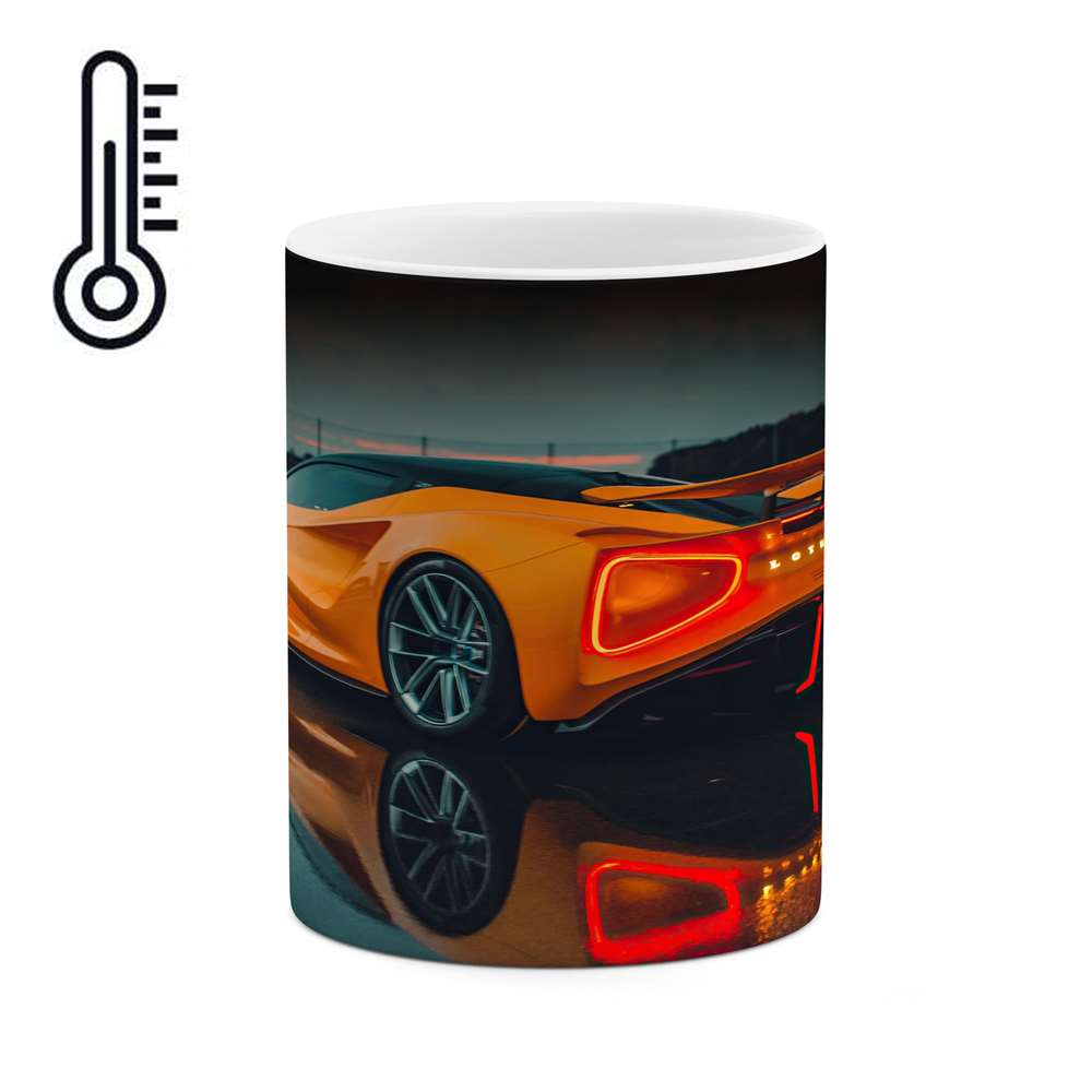 ماگ حرارتی کاکتی طرح ماشین مدل mgh16223