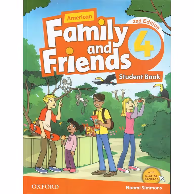 American Family and Friends 4 (2nd) SB+WB+2CD فمیلی اند فرندز