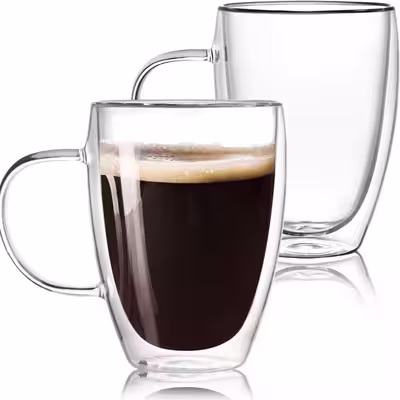 ماگ مدل دوجداره دسته دار 350