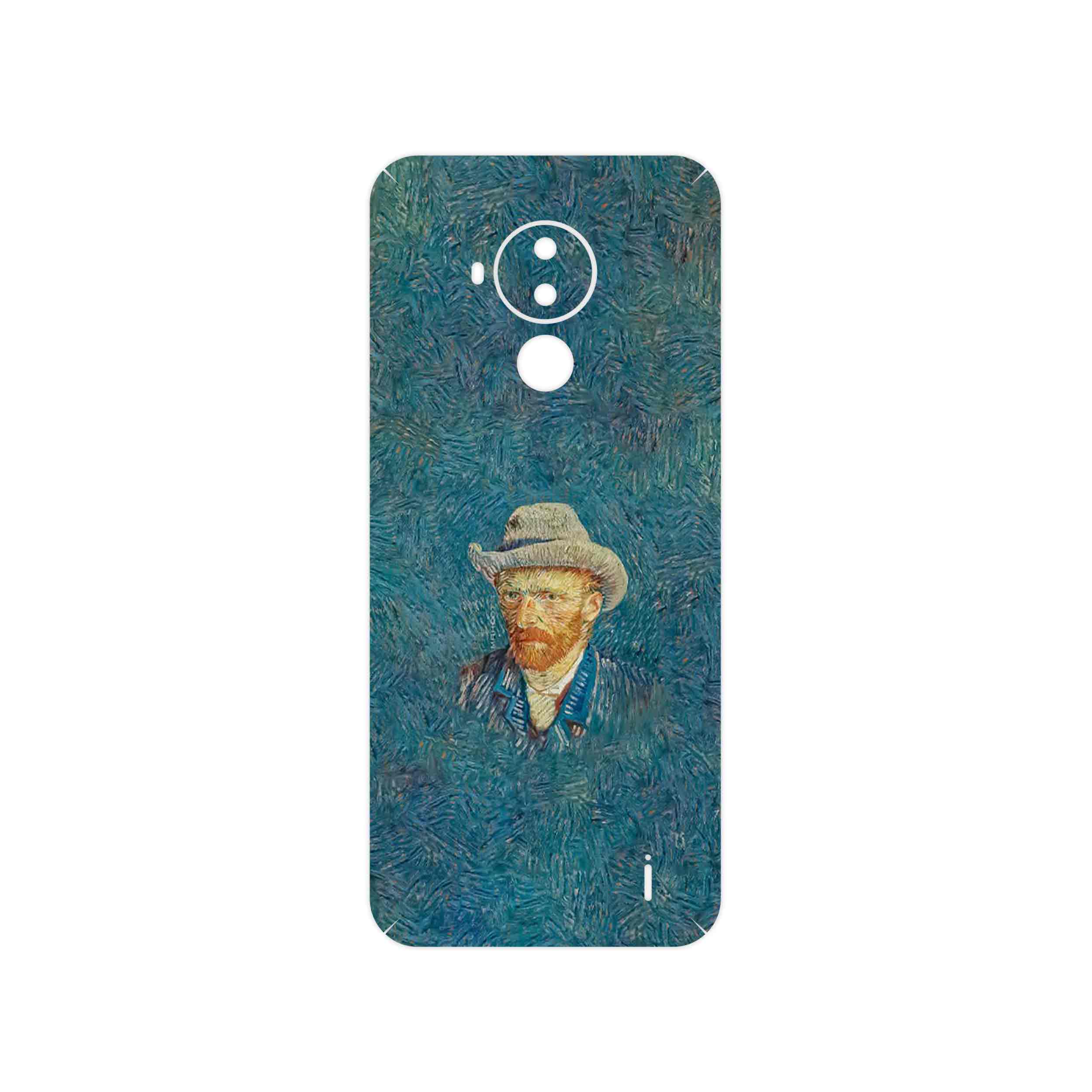 برچسب پوششی ماهوت مدل Self portrait with a gray felt hat مناسب برای گوشی موبایل نوکیا C30