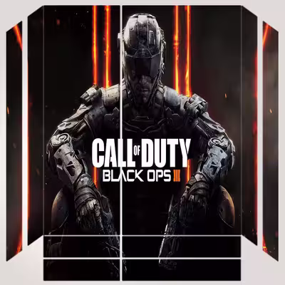 برچسب پلی استیشن ۴ طرح call of duty مدل ps4 fat کد PS-1007