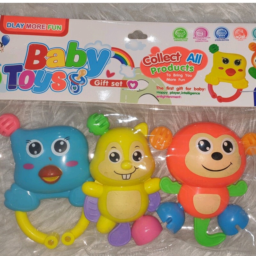 جغجغه 3 عددی بیبی تویز