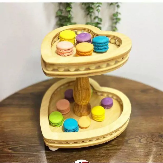 استند شیرینی چوبی