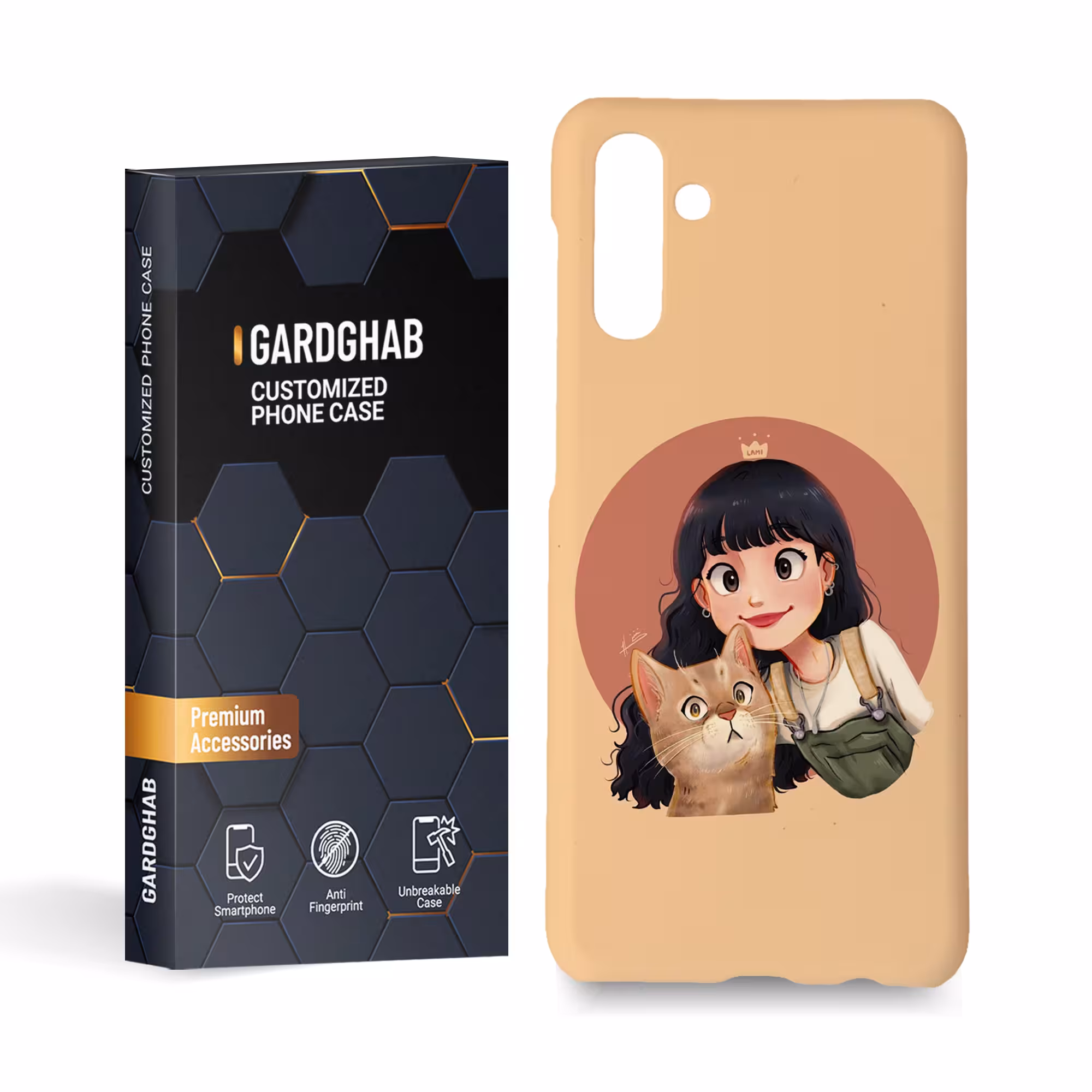 کاور گارد قاب مدل دخترانه مناسب برای گوشی موبایل سامسونگ Galaxy a13 5g  