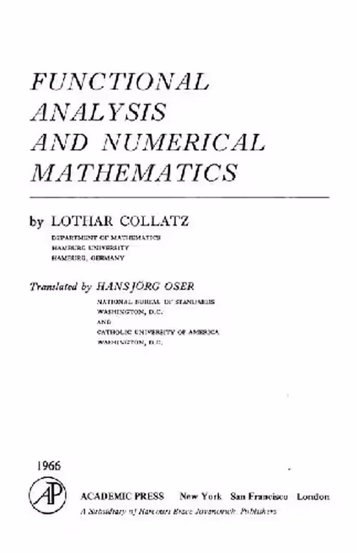 خرید و دانلود نسخه کامل کتاب Functional analysis and numerical mathematics