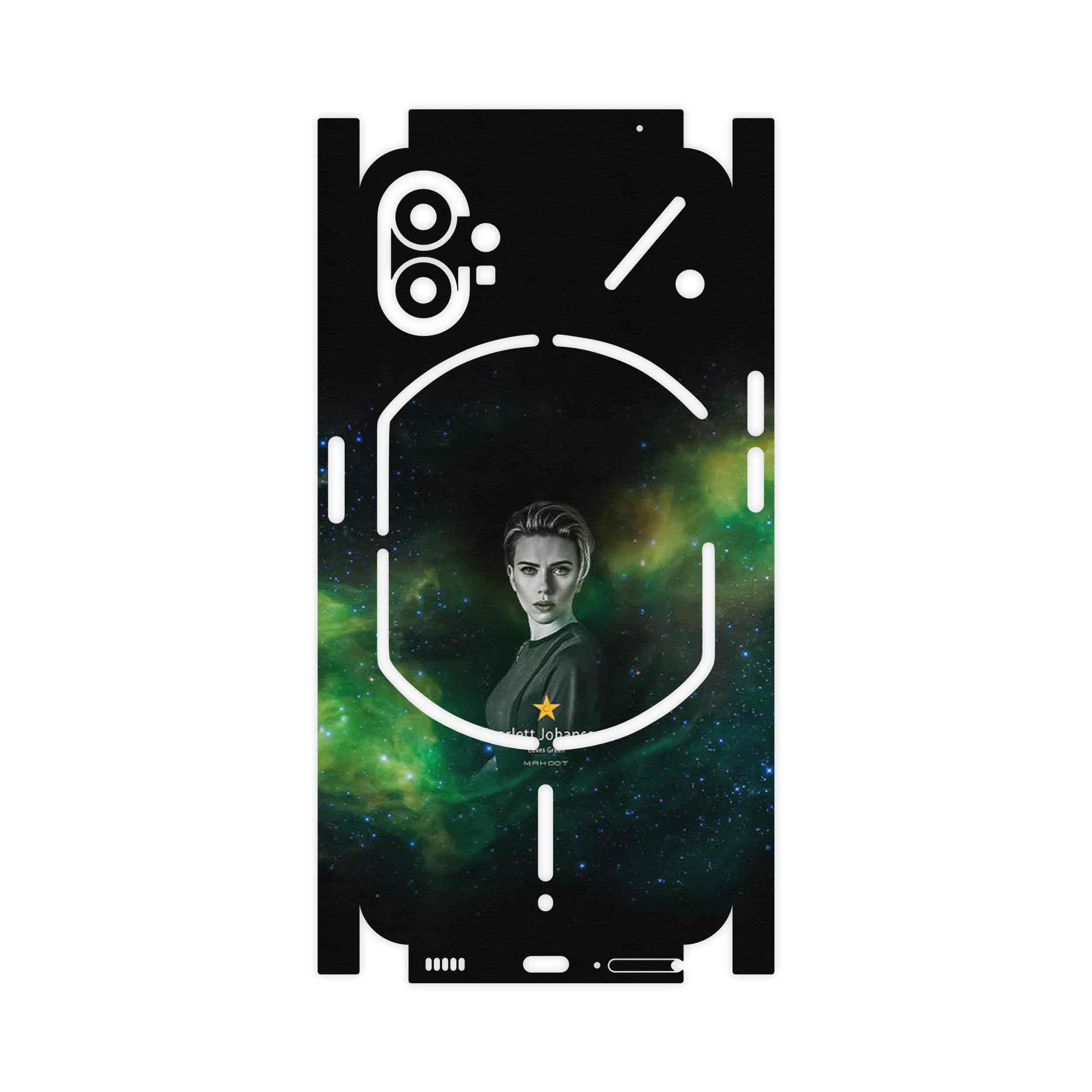 برچسب پوششی ماهوت مدل Scarlett Johansson-FullSkin مناسب برای گوشی موبایل ناتینگ Phone 1