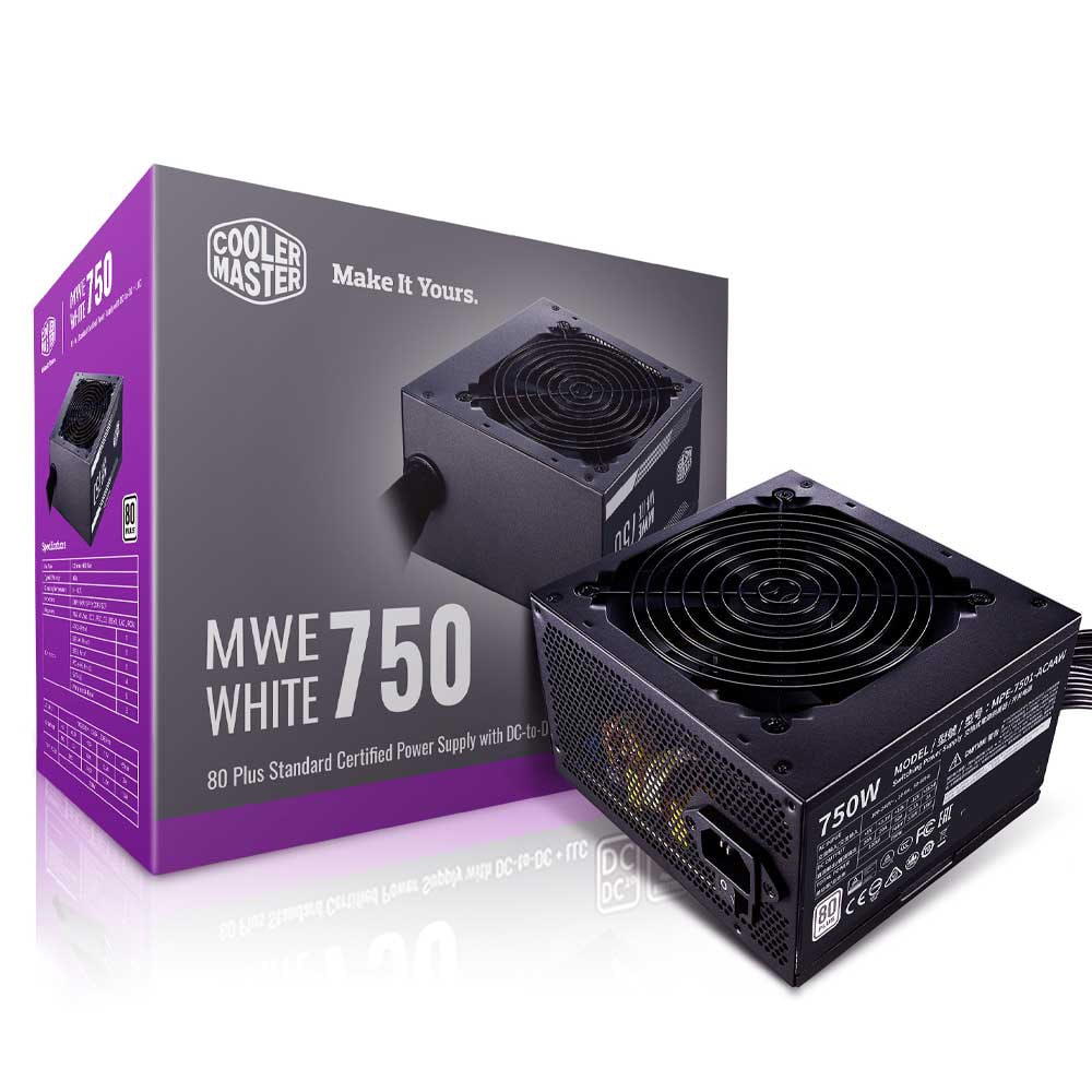 پاور کامپوتر مدل MWE-750w White V2 کولرمستر Cooler Master