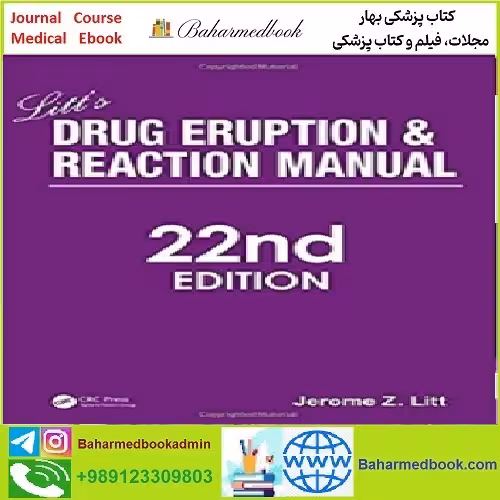Litt's Drug Eruption and Reaction Manual TRUE PDF price 1€ - کتاب پزشکی بهار