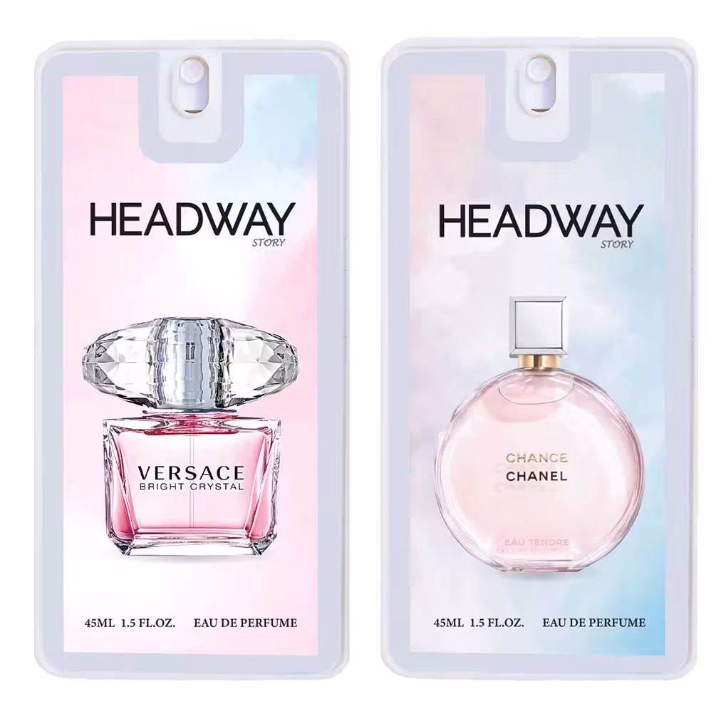 عطر جیبی زنانه هدوی مدل ورساچه برایت کریستال و چنس شنل حجم 45 میلی لیتر مجموعه 2 عددی