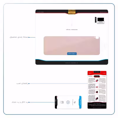برچسب پوششی ماهوت مدل Rose Gold Leather مناسب برای تبلت سامسونگ Galaxy Tab S4 10.5 2018 T835