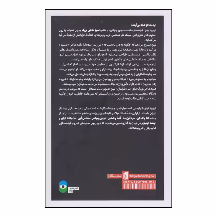 کتاب صید ماهی بزرگ اثر دیوید لینچ نشر بیدگل