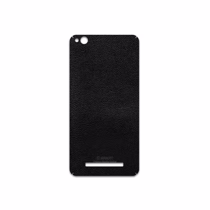 برچسب پوششی ماهوت مدل Black-Leather مناسب برای گوشی موبایل شیائومی Redmi 4A