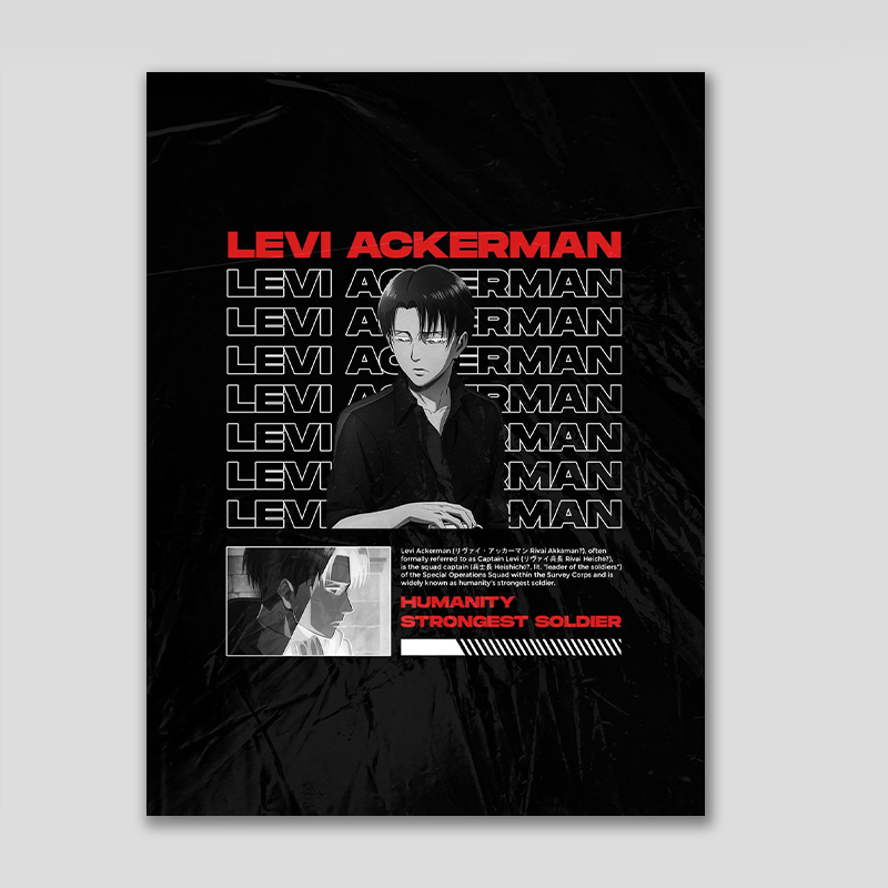 تابلو شاسی بکلیت مدل SH-135 طرح انیمه اتک ان تایتان لیوای 